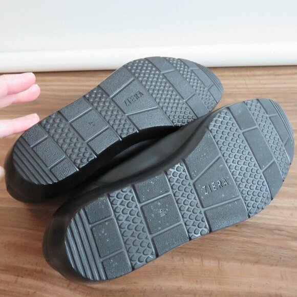 ZIERA WORK BASICS Black Leather Slip on Comfort Shoes Minimalist Office Sz 10.5 - Picture 13 of 15